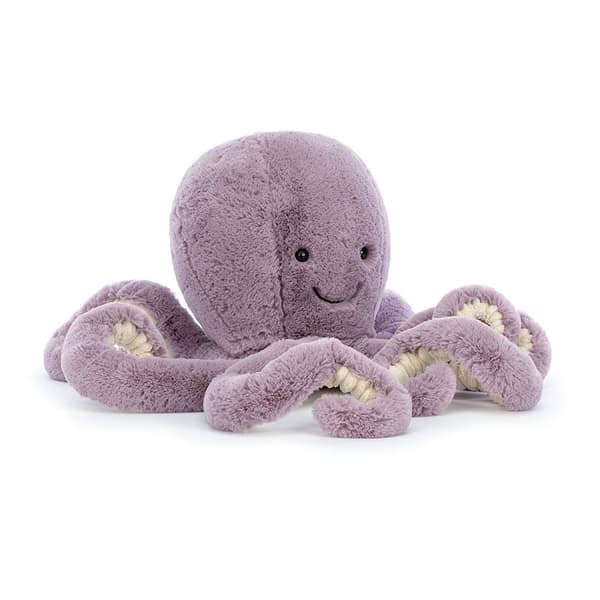 [LLC] Jellycat Odell Bläckfisk Lila Stor Storlek 23cm