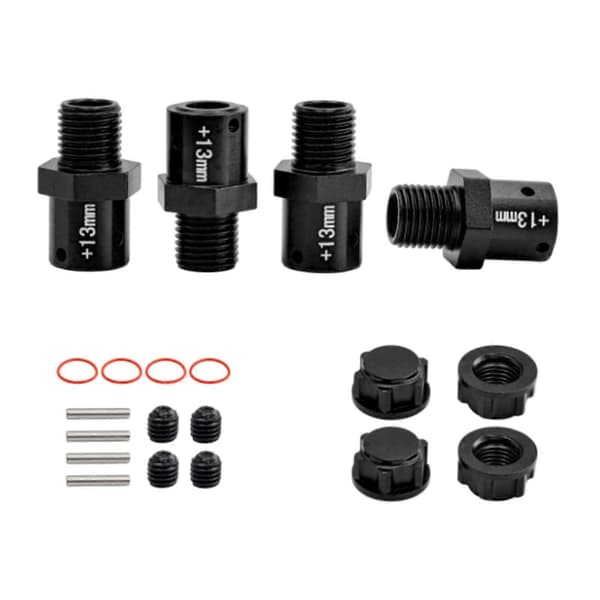 [LLC]4 stk 1/8 1/7 RC bilkobling oppgraderingsdel solid profesjonell enkel å installere black