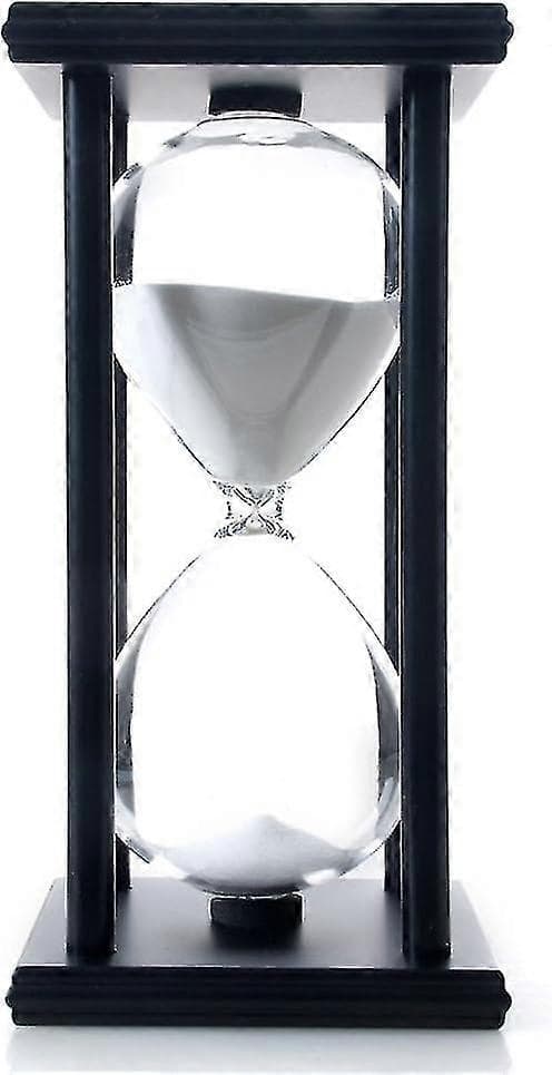 [LLC]Hvidt Sand 60 Minutter Træ Sandur, Timeglas Sandtimer