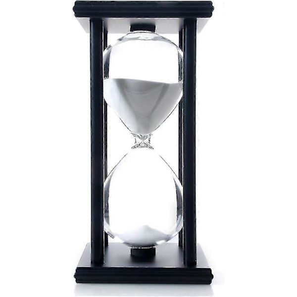 [LLC]Vit Sand 60 Minuter Trä Sandklocka, Timglas Sandtimer