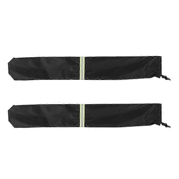 [LLC] 2 pakker forrudeviskerovertræk regntætte sorte 65x10x0.1cm beskyttelse til viskerblade holdbart materiale