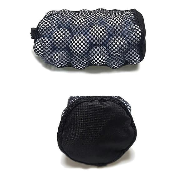 [LLC]Svarta 1 st förvaringspåsar med dragsko, återanvändbara nätpåsar 13*22CM Black