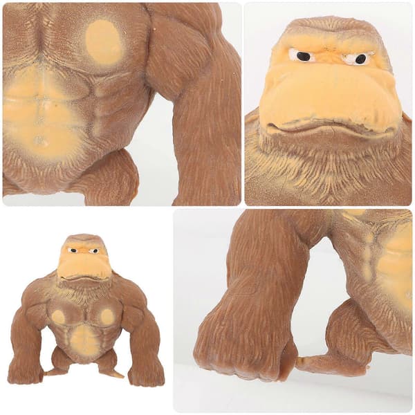 [LLC] Elastisk angstlegetøj Gorillaformet stresslegetøj til børneartikler