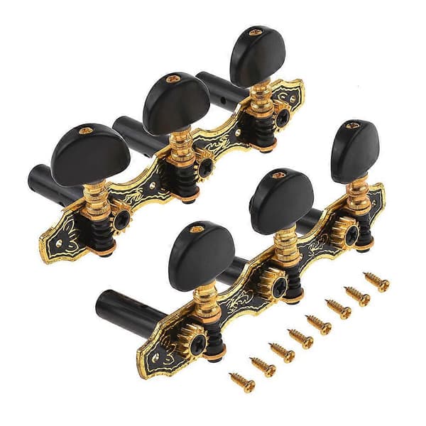 [LLC]Guitar Strengstemmestifter Stemmeskruer Stemmemaskiner Sort 3L3R