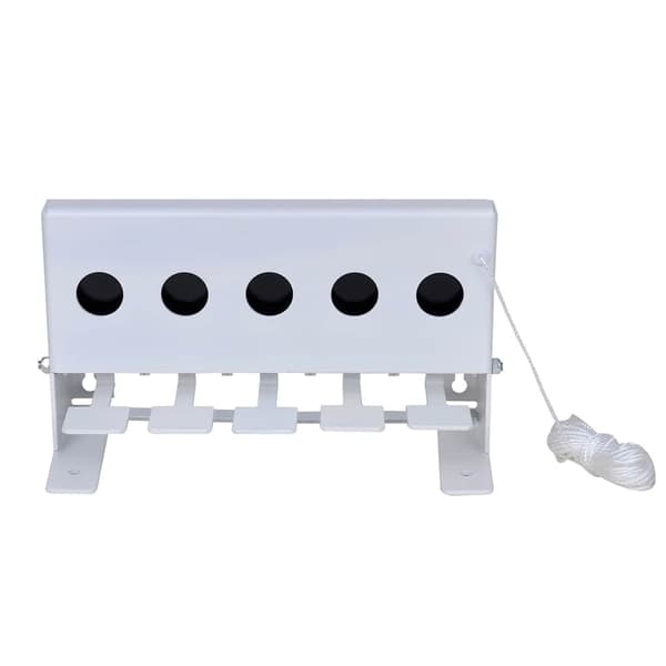 [LLC]vidaXL Biathlon Target with Reset 5 Holes Vit white