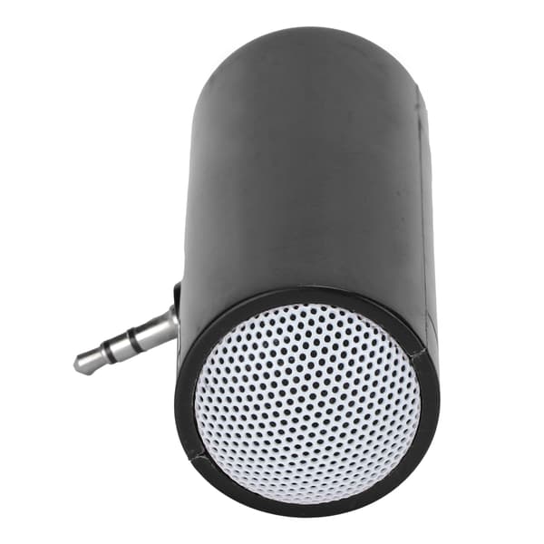 [LLC] 3,5 mm Jack Stereo Mini Speaker Portable Wireless Plug-in Speaker for Mobile Phones and Tablets Black