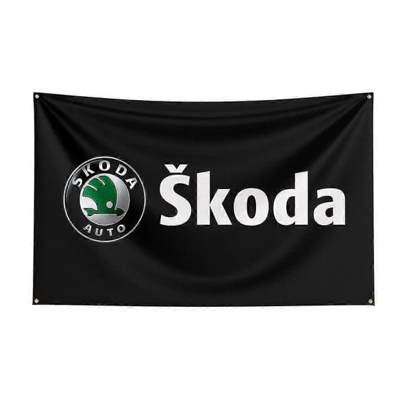 [LLC]Th5 Skodas Ester Tryckt Bil För R 150 x 240cm A