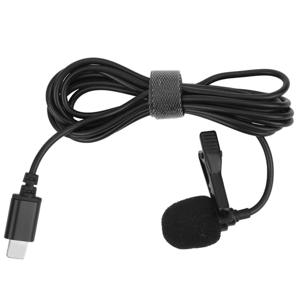 [LLC]MOVINGMIG Interview Microphone Phone Live Professional Recording Collar Clip Microphone for IOS Connector