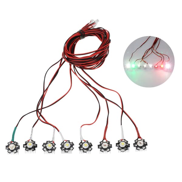 [LLC]G.T.POWER Højeffekt 3W Flysimuleret Blinkende Lyssystem LED-lys til RC-fly med fast vinge multicolor