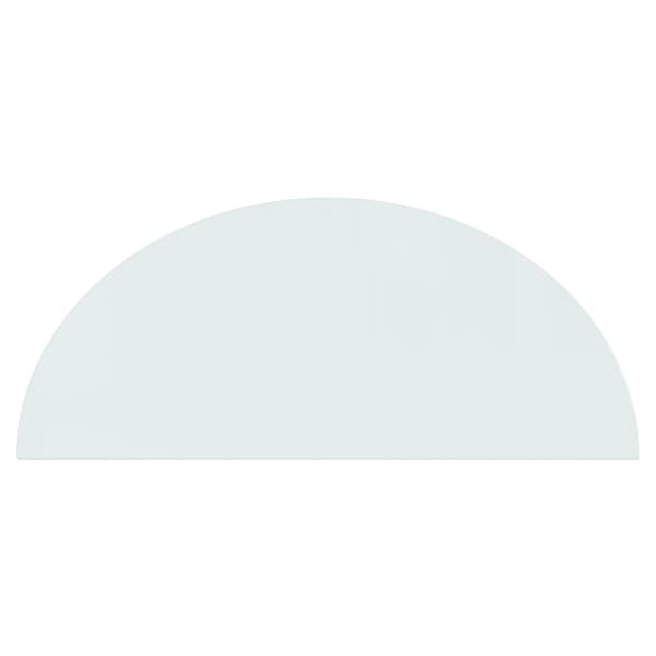 [LLC]vidaXL Pejsglasplade halvcirkelformet 1200x500 mm 10000
