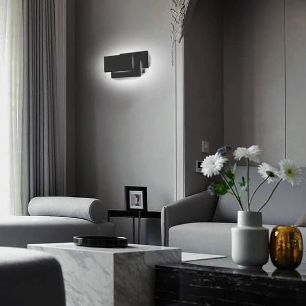 [LLC] Powerful LED Wall Lamp 12W Cool White 4000K, Modern Lighting for Hall & Bedroom, Wall Mounted