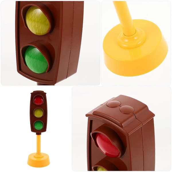 [LLC] Trafikklyssmodellleke med lyd og lys 3 stk for rollespill Light Brown 21.00X7.00X7.00CM