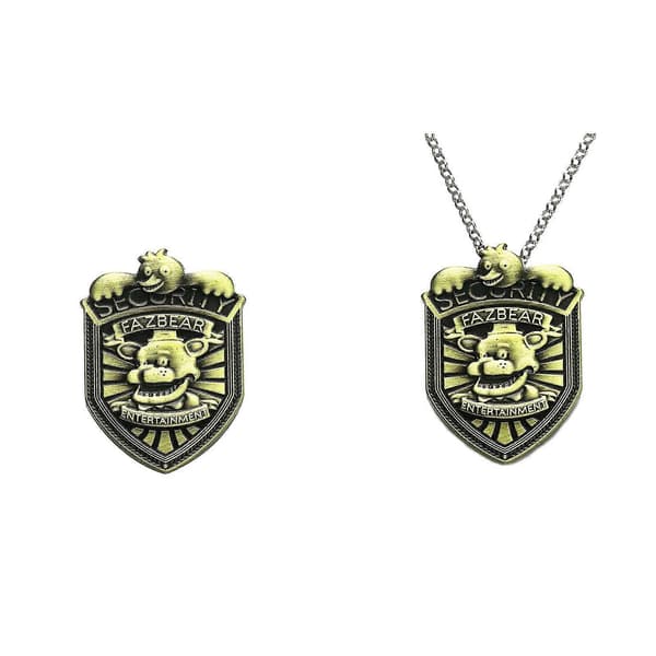 [LLC]Fnaf Five Nights At Freddy's Sikkerhedsmærke Pin Sølv Gaver