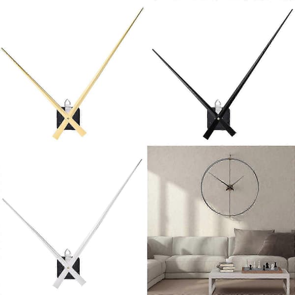 [LLC]Thng 450mm kädet korkean vääntömomentin kellokoneisto suurille seinäkelloille Silver