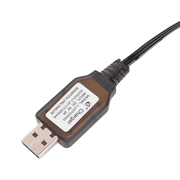 [LLC] Batteri USB-laddningskabel 7.4V 3-stift Universal för RC Bil Tank Modellfordon Black 60cm
