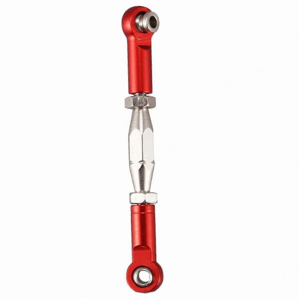 [LLC]3X til 144001 1/14 RC Bil Reservedele Metal Linkage Trækstang Styrestang Sæt, Rød red