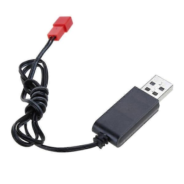 [LLC] 3,7V batteri USB-oplader JST hunstik til RC helikopter quadcopter legetøj bilmodel lastbiloplader reservedele