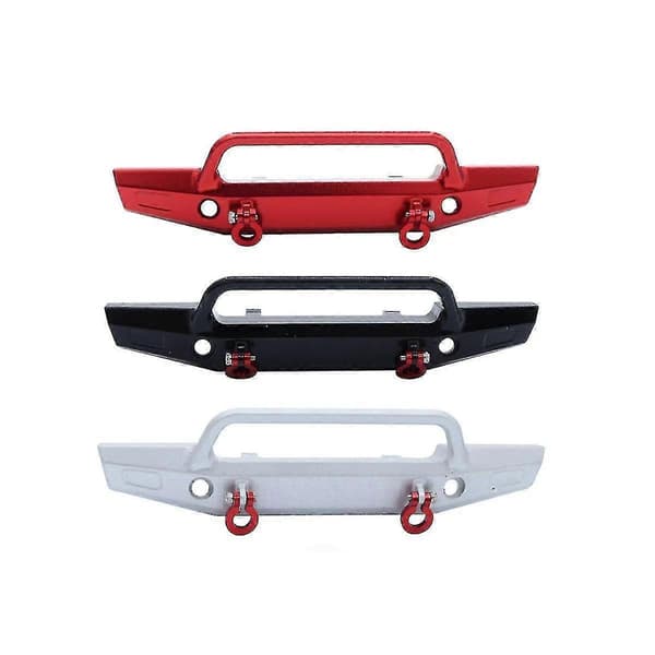 [LLC]Metal Front Bumper 9734 til Trx4m -4m 1/18 RC Crawler Bil Opgraderingsdele Op Tilbehør, sort