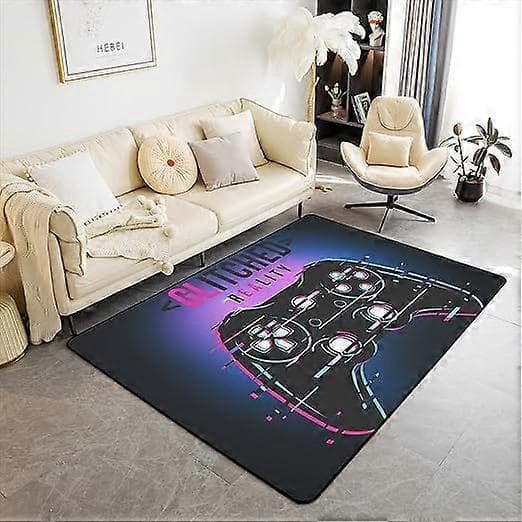 [LLC]Thming Tepper til gutter Kul spillstil Soveromsteppe Gutterominnredning Videospill Soveromsteppe for tenåringer style 4 60*90cm