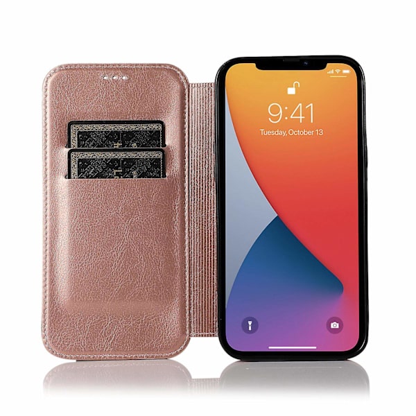 [LLC] Compatible with iPhone 13 Mini Case Leather Wallet Flip Phone Case Pink