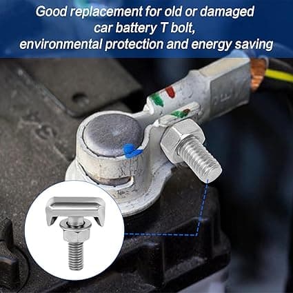 [LLC]Batteri T-Bolt, 4 stk. T-Bolt batteripoler i rustfritt stål, bilbatteri