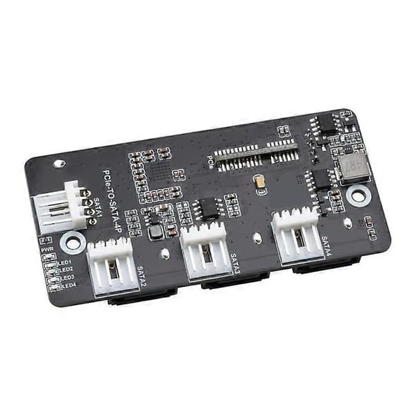 [LLC] Til Compute Module 4 CM4 PCIe til SATA PCI-E til Firevejs SATA3.0 Kort 6Gbps Højhastigheds SATA Udvidelseskort