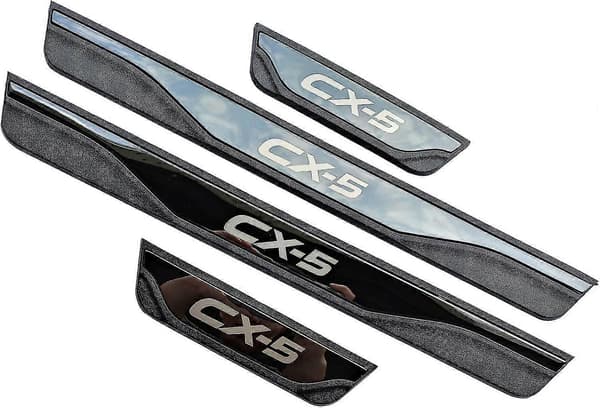 [LLC] Biltilbehør Dørtrinsplade til Mazda CX-5 CX5 2013-2024 Trim Beskyttelse Autodele 4 Stk.