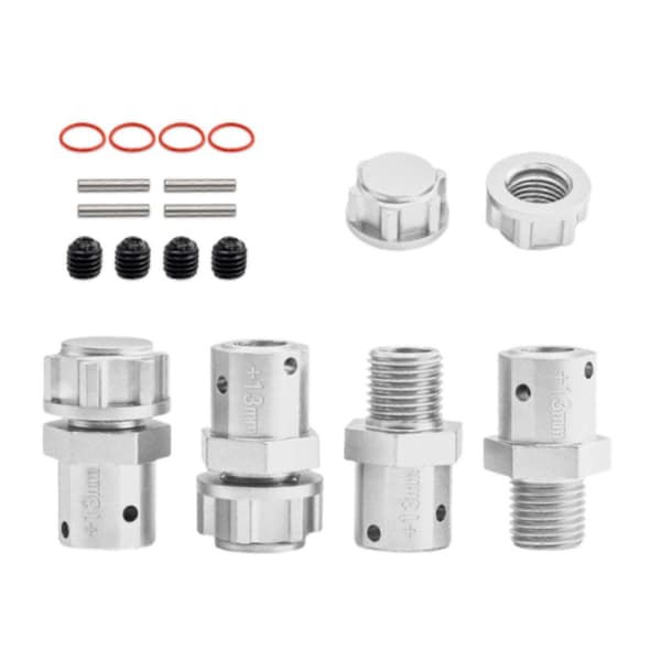 [LLC]4st 1/8 1/7 RC Bilkoppling Uppgraderingsdel Robust Professionell Lätt att installera silver
