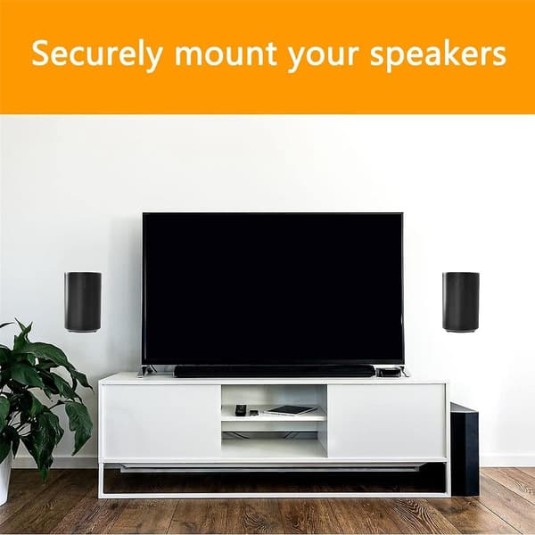 [LLC] Metal Speaker Wall Mount for Era 100, Adjustable Wall Stand for Era 100 (Black)