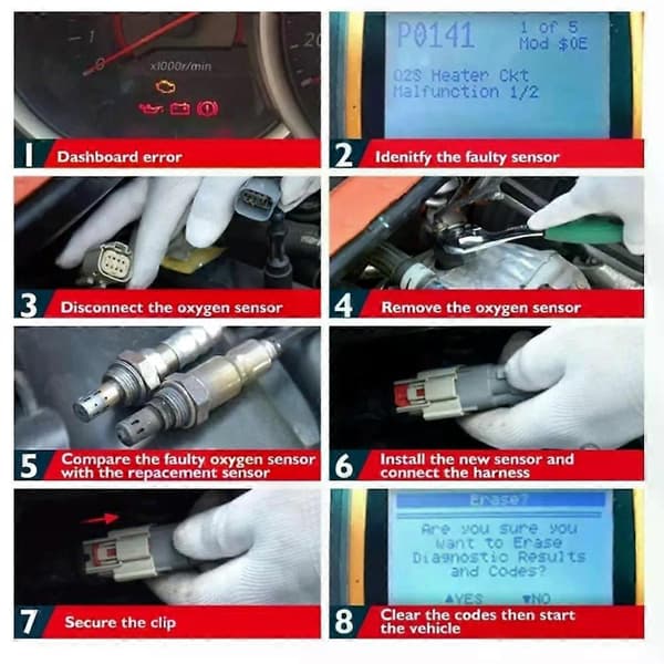[LLC]Applicera O2 syresensor 55213261A Lambdasensor kompatibel med Ducati Hypermotard SP 821 Hyperstrada 939 2013-2016 55213261B 55213262C