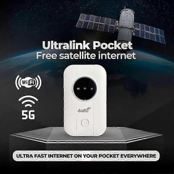 [LLC]Satellitinternet i fickan, router obegränsat satellitinternet bärbart satellitinternet Wifi, Ultra Link Free
