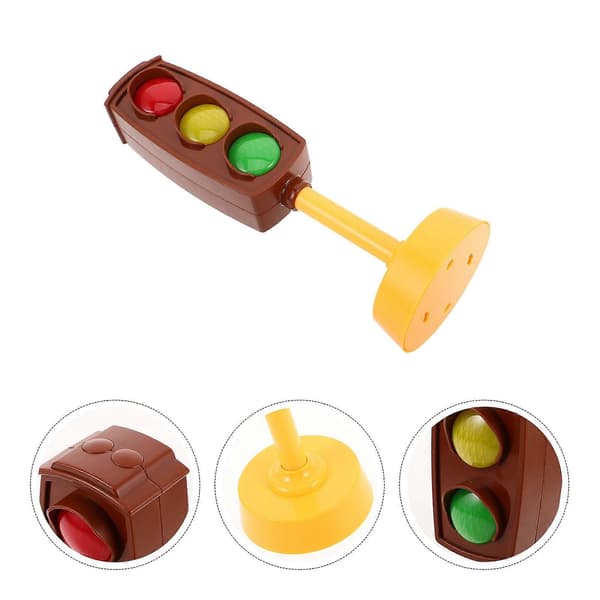 [LLC] Trafikklyssmodellleke med lyd og lys 3 stk for rollespill Light Brown 21.00X7.00X7.00CM