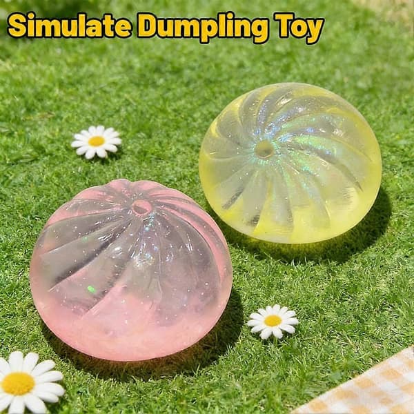 [LLC] slumpmässig färg Squishy Dumpling Leksak Söt Dim Sum Stressavlastande Fidget Sensoriska Leksaker