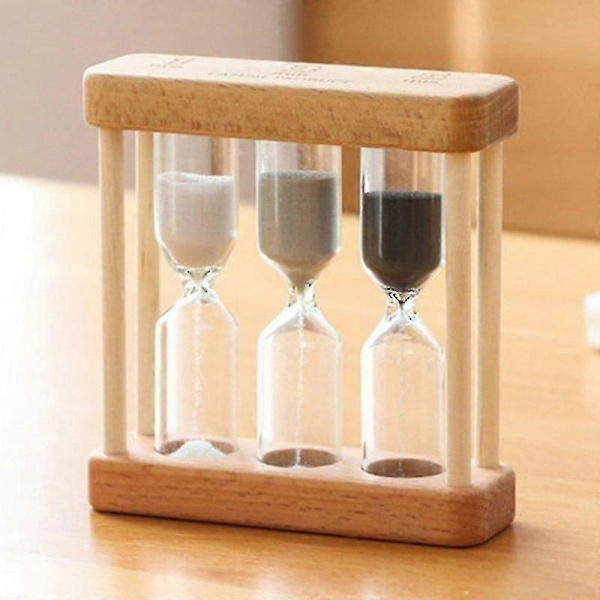 [LLC]Luxora Creative 1/3/5 minutters træsandglas-timerur