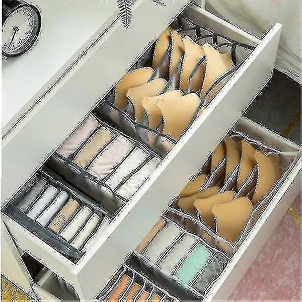 [LLC] Three-piece Bra Storage Box Drawer Separation And Sorting Grid Bra Sorting Box