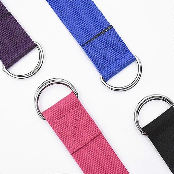 [LLC] Yogarem, band för stretching, flexibilitet, balans, pilates, träningspass rose