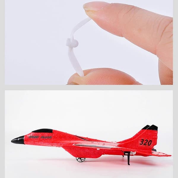 [LLC]2026 ny 2.4G 2CH fastvingad antikollisionsglidflygplan för vuxna presenter Red