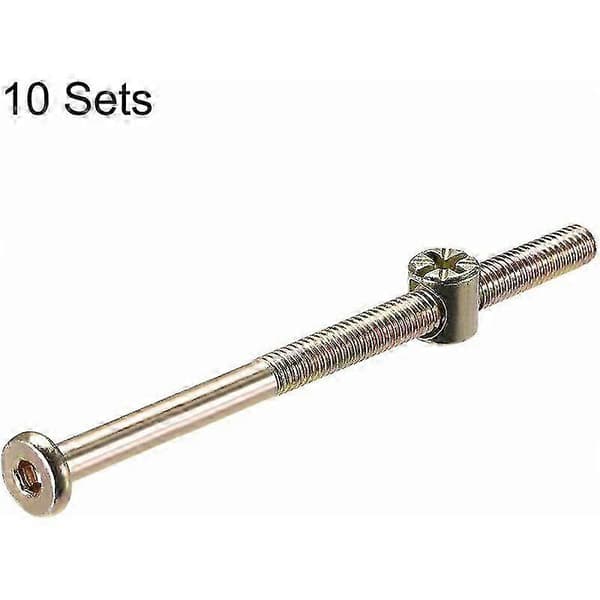 [LLC]Th x 110mm Møbelbolt for Skapmontering og Trearbeidsprosjekter