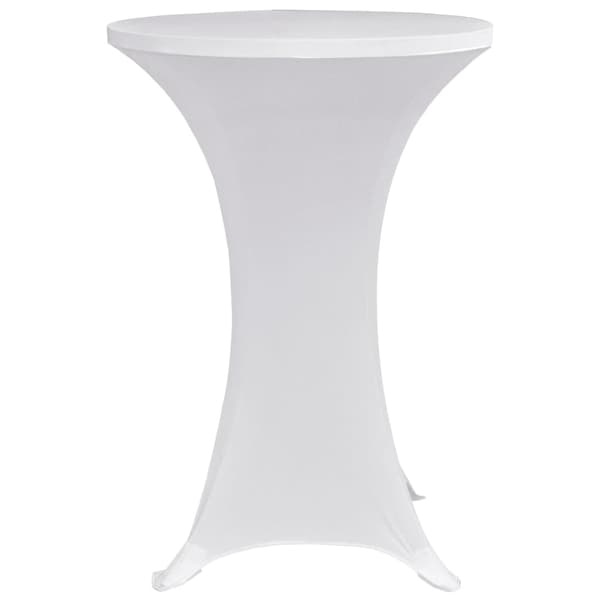 [LLC]vidaXL Trekk til ståbord Ø60 cm hvit stretch 4 stk. Vit white