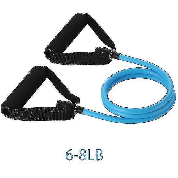[LLC]Blå elastiska motståndsband för fitness och yogaträning