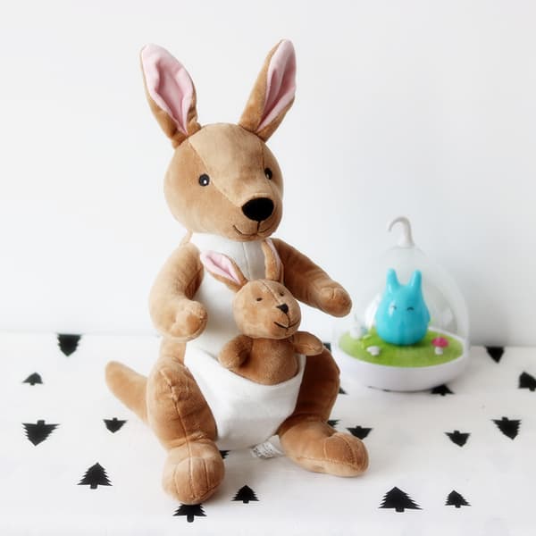 [LLC] Mamma och son känguru plyschleksak presentidé söt docka presentdocka, 38