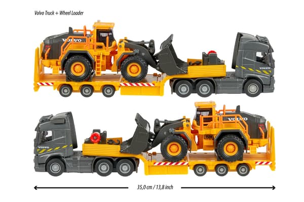 [LLC]Majorette Volvo Truck with Wheel Loader Metal multifärg multicolor