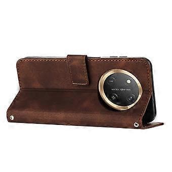 [LLC] Case for Honor Magic 7 Lite Protective Flip Soft PU Leather Phone Cover Compatible with Honor Magic 7 Lite - Brown Brown