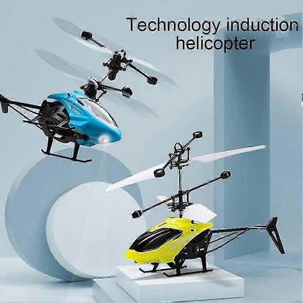 [LLC]Fjernkontrollhelikopter for gutter USB oppladbar infrarød sensor RC helikopter ubemannet drone utendørsleker Remote Control Yellow