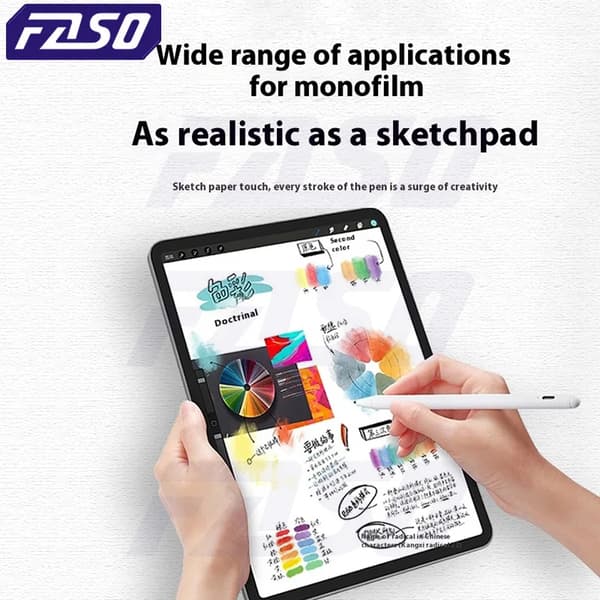 [LLC]FASO 3-pack Paper-like Screen Protector Compatible with iPad Air 11 Pro 13 2024 10th 9th Generation 8 7 6 Air 5 4 Pro 11 12.9 10.5 For pro 11 2018-2022