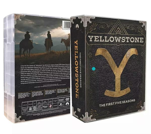 [LLC] Yellowstone: Den komplette serie sæson 1-5 (DVD engelsk version, 2023, 23-disc boksæt)
