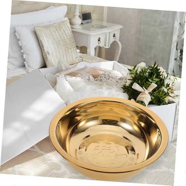 [LLC] Foot Bath Bowl Stainless Steel Large Capacity Wash Basin Home Kitchen Use