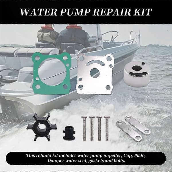 [LLC]Thrine Vattenpump Impeller Kit för 6-8 HK Utombordsmotorer Reservdelar