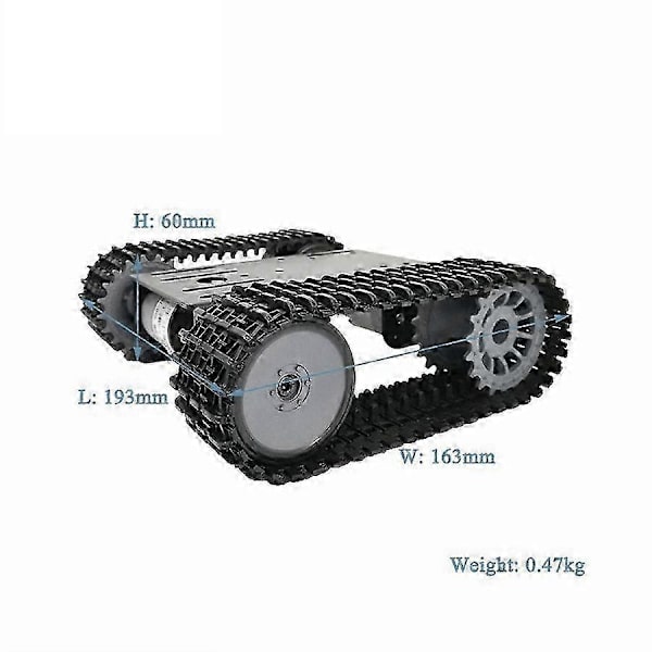 [LLC]Thart Tank Bil Chassis Sporet Crawler Robot Plattform