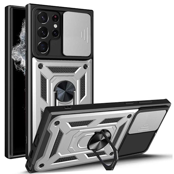 [LLC]Spacecase Cover til Samsung Galaxy S22 Ultra Sølv